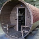 Round outdoor sauna 3.24m