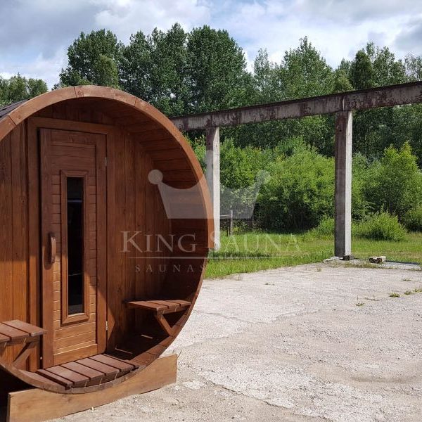 "ROUND" sauna 3.24m x 2.38m with open dressing room