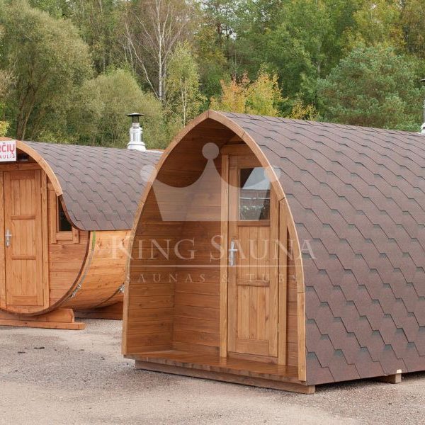 "IGLOO" shape outdoor sauna barrel for six people