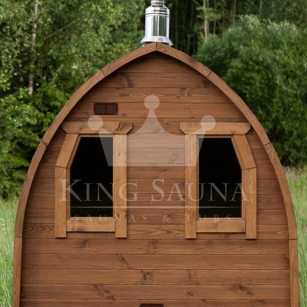 "IGLOO" shape outdoor sauna barrel for six people
