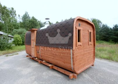 "SQUARE" Barrel Sauna for eight people