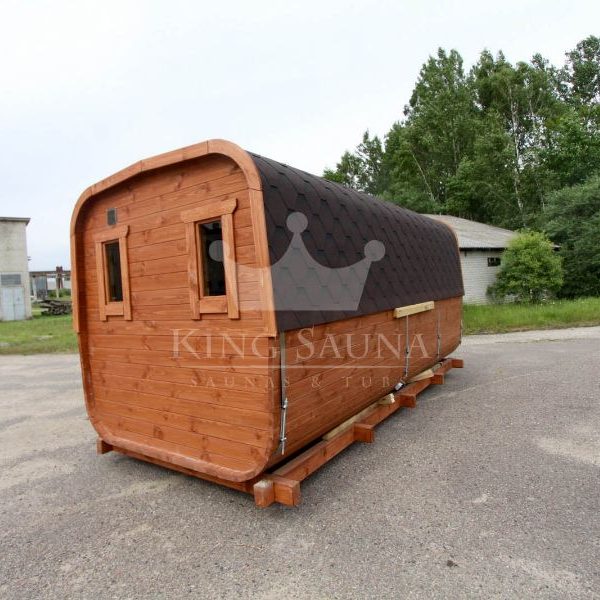 "SQUARE" Barrel Sauna for eight people