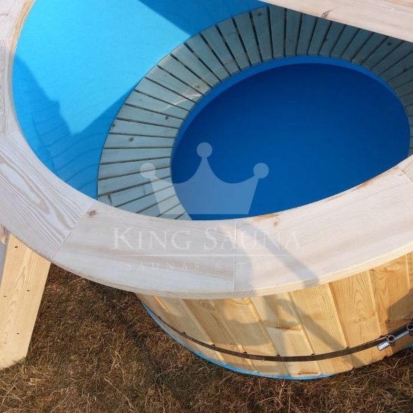 Build yourself! "PLASTIC" hot-tub with wood finish